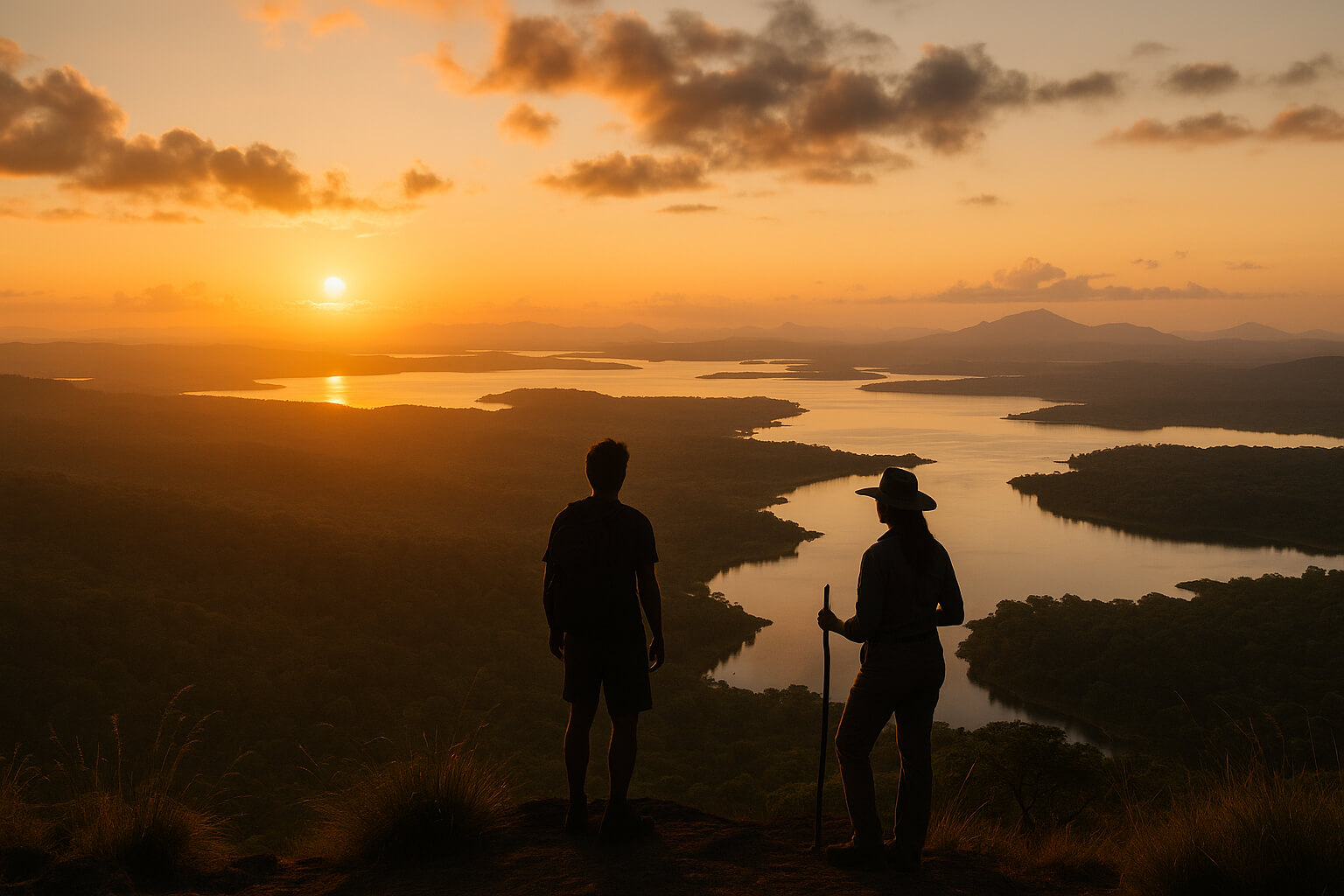Traveler and guide in india